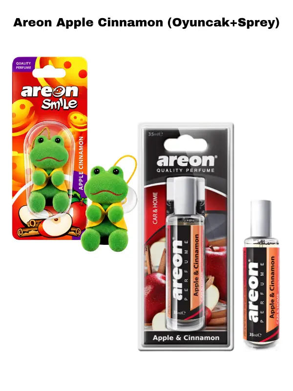 Areon Apple Cinnamon (Oyuncak+Sprey)