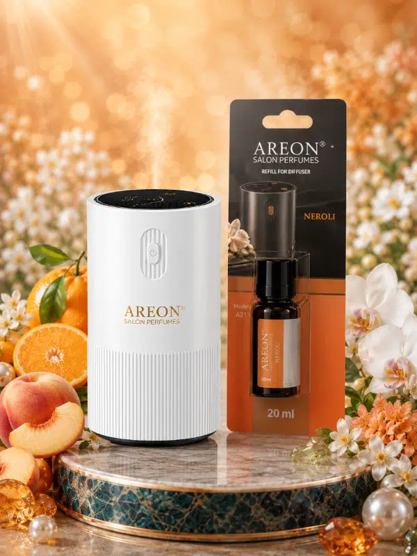 Areon Aromatik Difüzör Beyaz (Pleksi) + Neroli
