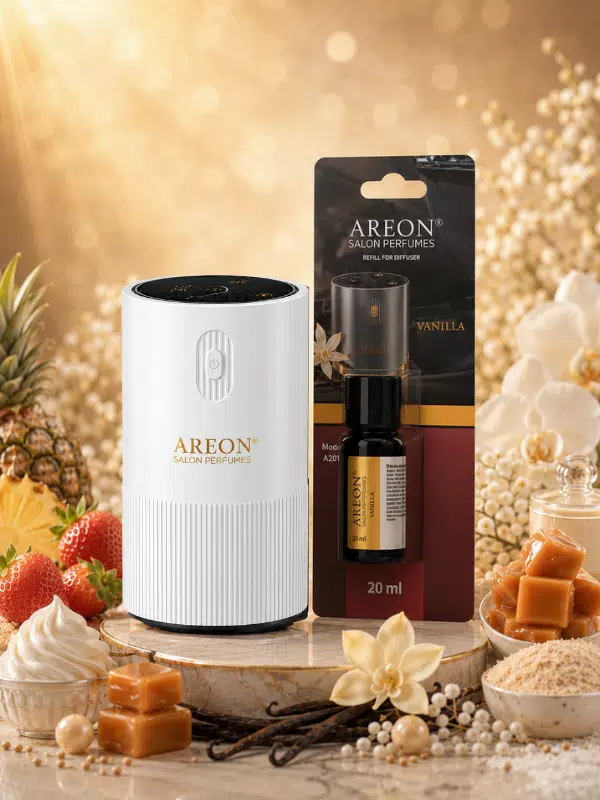 Areon Aromatik Difüzör Beyaz (Pleksi) + Vanilla