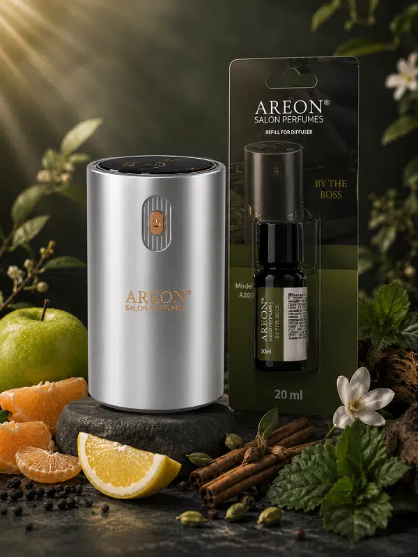 Areon Aromatik Difüzör Gümüş (Klasik Metal) + By the Boss