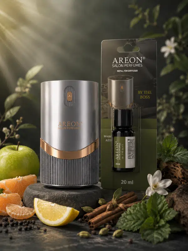Areon Aromatik Difüzör Gümüş (Lux Metal) + By The Boss