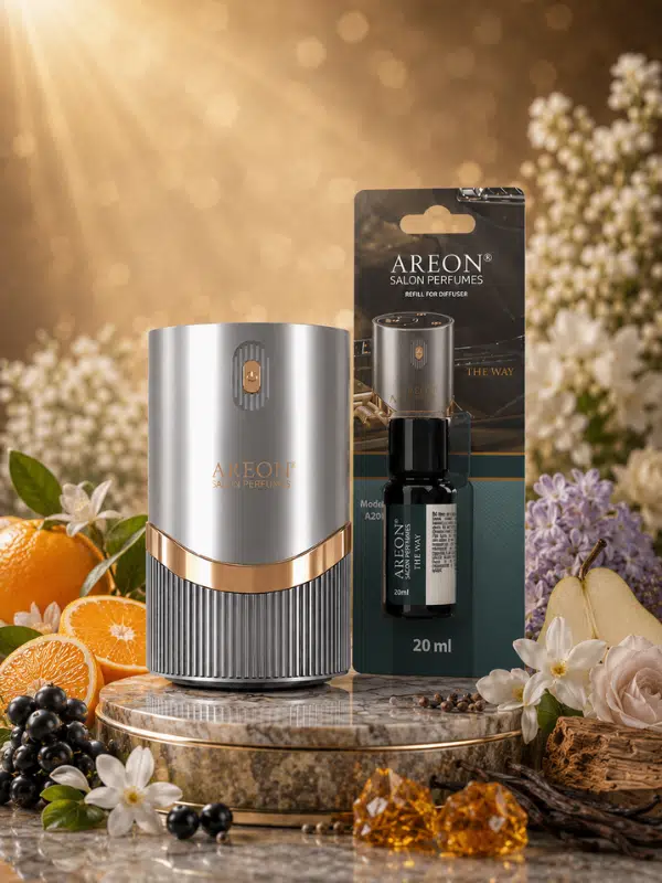 Areon Aromatik Difüzör Gümüş (Lux Metal) + The Way