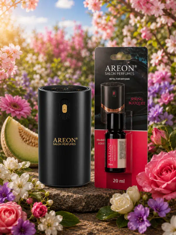 Areon Aromatik Difüzör Siyah (Klasik Metal) + Spring Bouquet