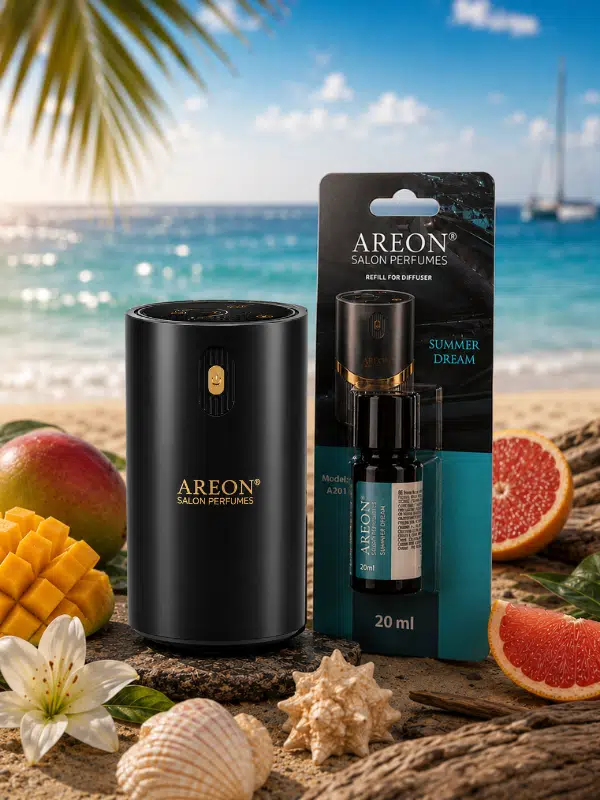 Areon Aromatik Difüzör Siyah (Klasik Metal) + Summer Dream