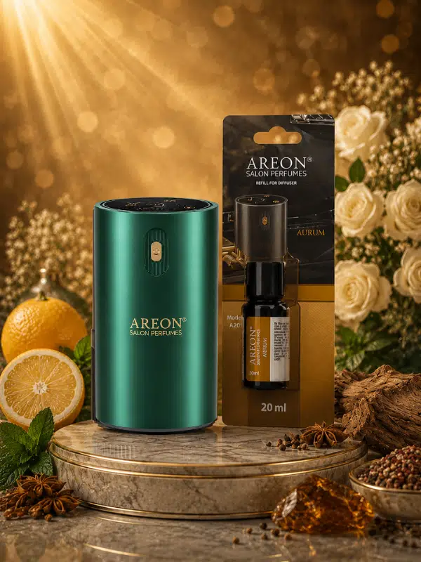 Areon Aromatik Difüzör Yeşil (Klasik Metal) + Aurum