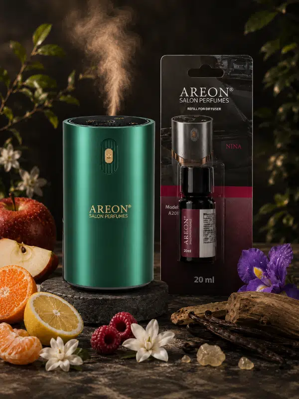Areon Aromatik Difüzör Yeşil (Klasik Metal) + Nina