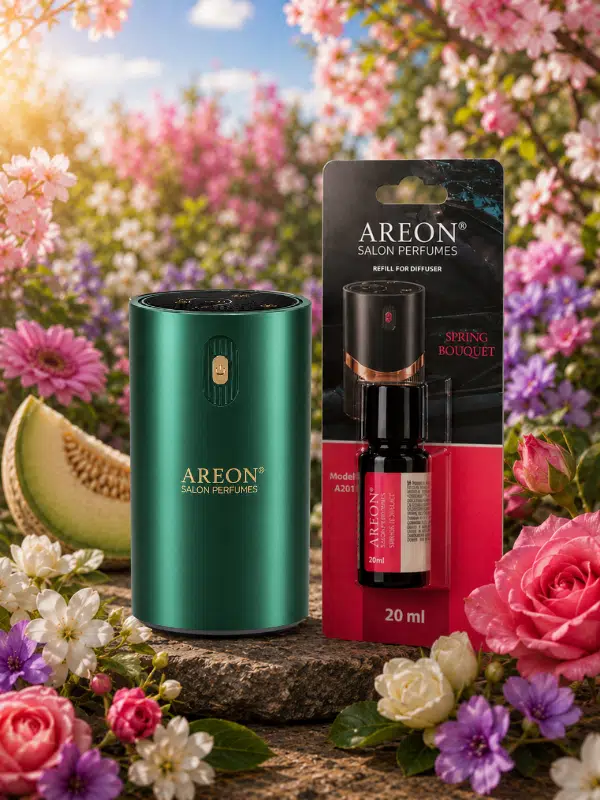 Areon Aromatik Difüzör Yeşil (Klasik Metal) + Spring Bouquet