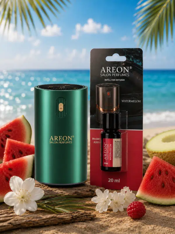 Areon Aromatik Difüzör Yeşil (Klasik Metal) + WaterMelon
