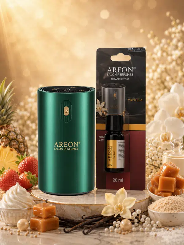 Areon Aromatik Difüzör Yeşil (Klasik Metal) + Vanilla