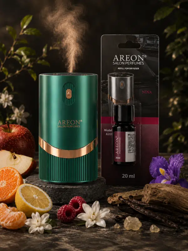 Areon Aromatik Difüzör Yeşil (Lux Metal) + Nina