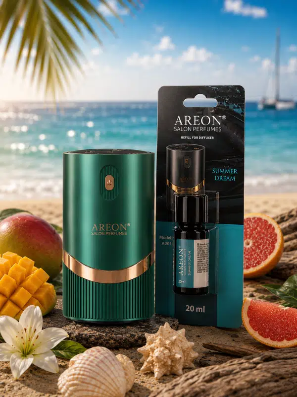 Areon Aromatik Difüzör Yeşil (Lux Metal) + Summer Dream