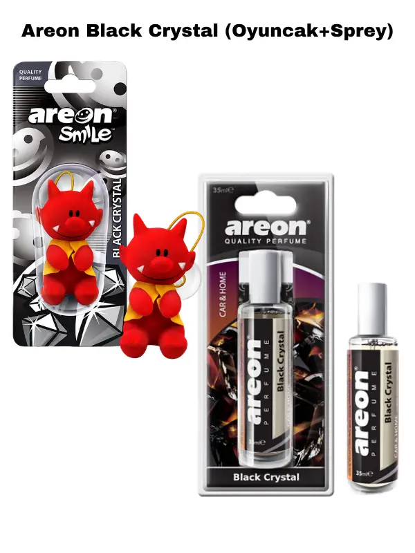 Areon Black Crystal (Oyuncak+Sprey)