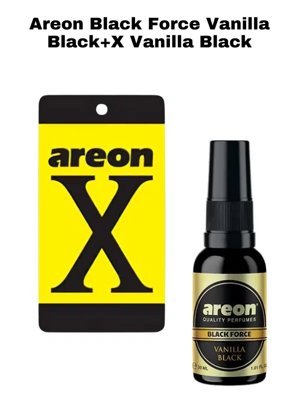 Areon Black Force Vanilla Black Sprey+X Vanilla Black
