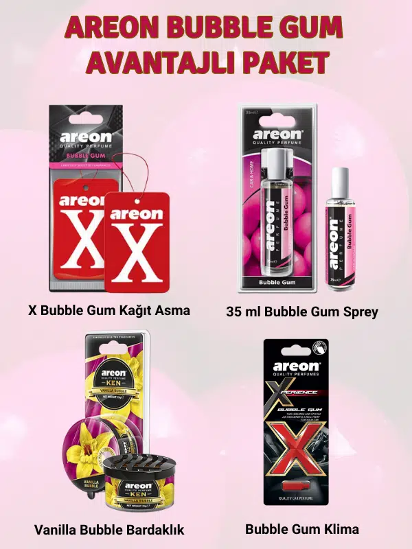 Areon Bubble Gum Avantajlı Paket