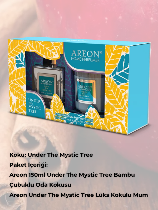 Areon Home Perf.150ML + Candle Under The Mystic Tree Set