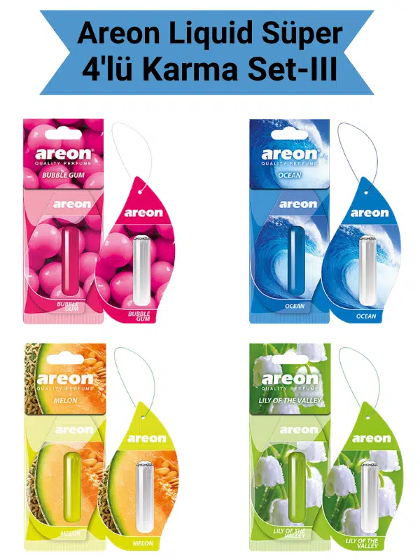 Areon Liquid 5 ml 4'lü Karma Set-3