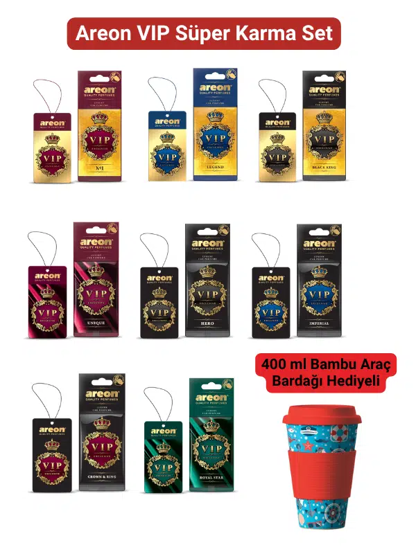 Areon VIP Süper Karma Set (8 Farklı Koku)