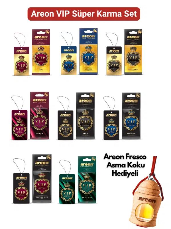 Areon VIP Süper Karma Set (8 Farklı Koku)
