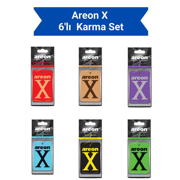 Areon X 6'li Süper Karma Set
