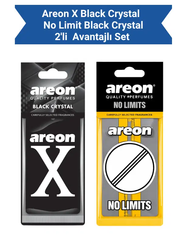 Areon X Black Crystal + No Limit Black Crystal Avantajlı Paket