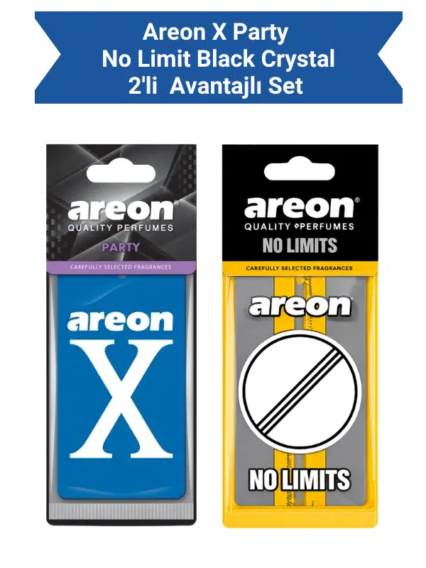 Areon X Party + No Limit Black Crystal Avantajlı Paket