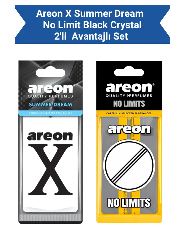 Areon X Summer Dream + No Limit Black Crystal Avantajlı Paket