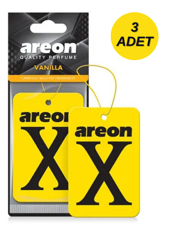 Areon X Vanilla 3'lü Oto Araç Kokusu