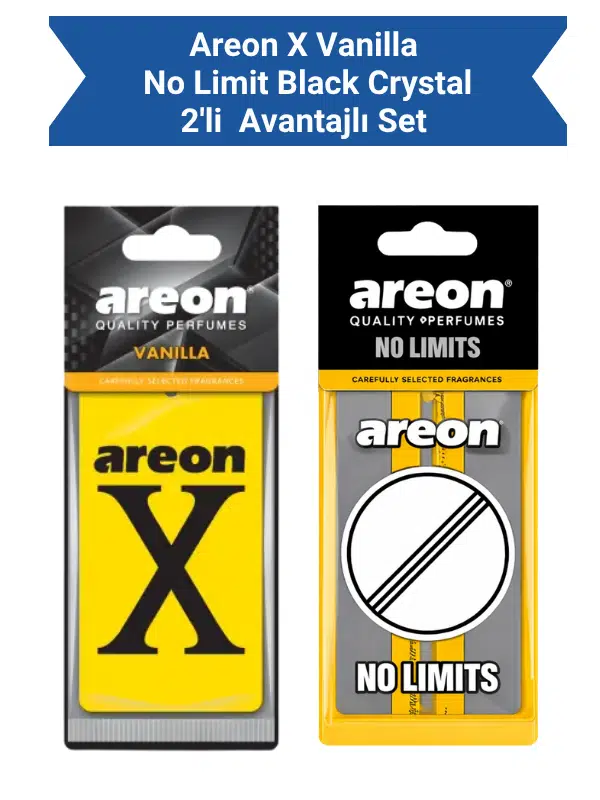 Areon X Vanilla + No Limit Black Crystal Avantajlı Paket